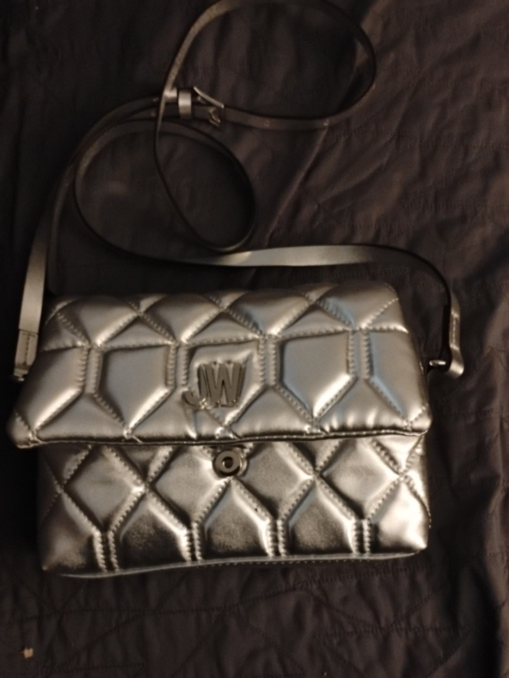 Jason Wu Quilted Metallic Crossbody Bag - Silver